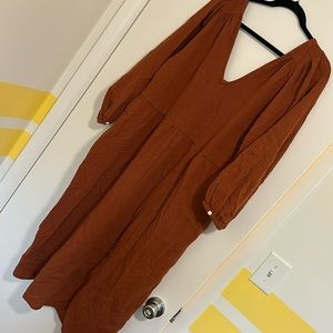 Madewell burnt orange dress. Size XL. New with tags.